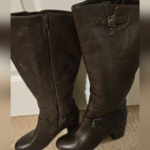 Alfani Wonens brown leather boots